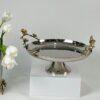 Jasmine Cake Stand/Platter with Base (Silver)