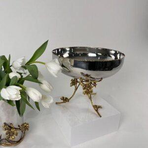 Round Orchid Plate (Gold)