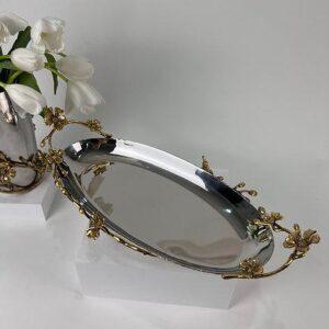 Jasmine-Oval-Platter-with-Base.jpg Jasmine Oval Glass Dish (Nickle-Plated)