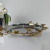 Jasmine Round Tray/Platter (Silver)