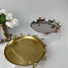 Jasmine Round Tray/Platter (Silver)