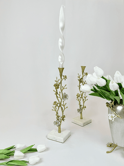 Orchid-Candle-Holder-with-Marble-Base3.png Orchid Candle Holder with Marble Base