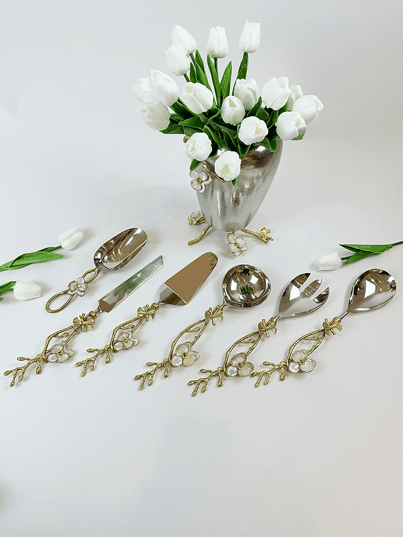 Orchid Fork and Spoon Set