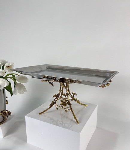 Rectangular Jasmine Dish with Base