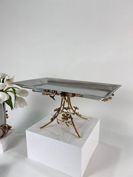 Rectangular Jasmine Dish with Base