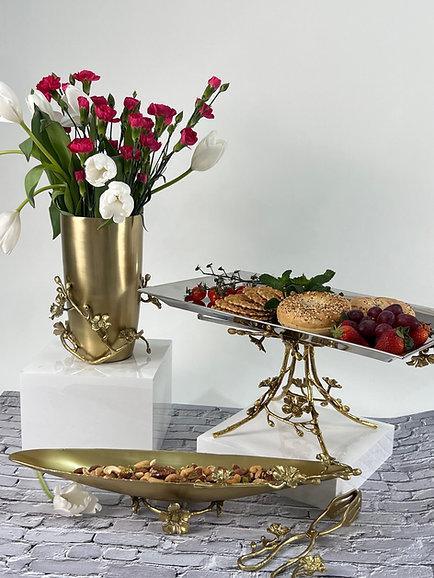 Rectangular Jasmine Dish with Base