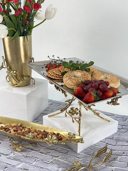 Rectangular Jasmine Dish with Base