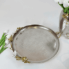 Round Orchid Plate (Gold)